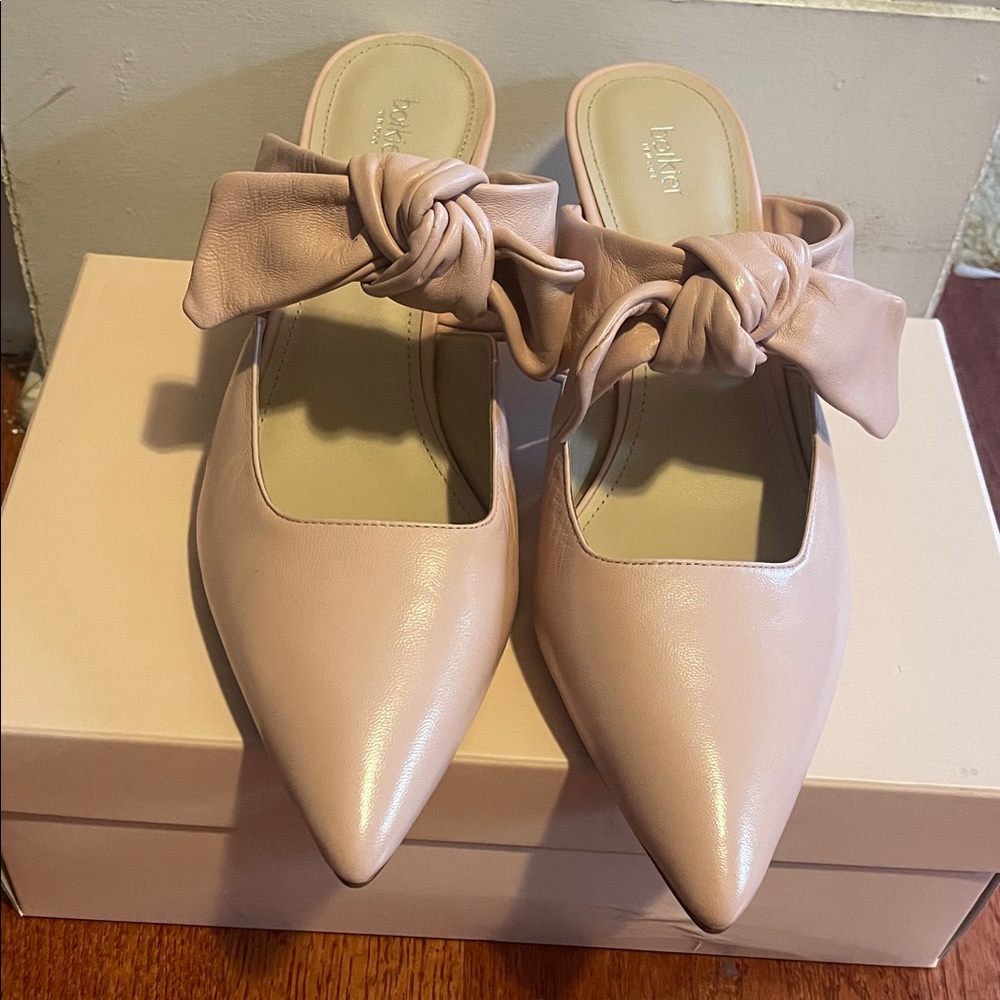 Botkier Blush Pink Bow Mules